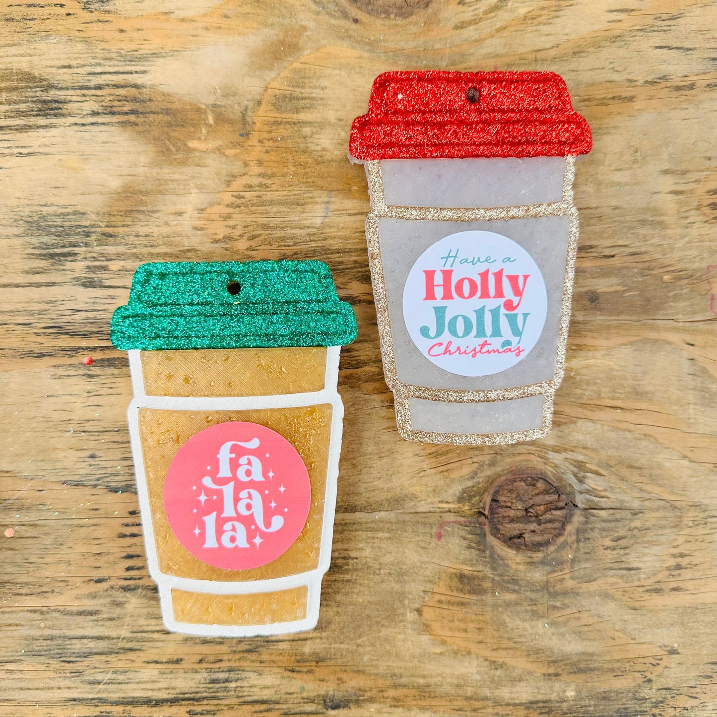 Christmas Latte Cup Car Freshie
