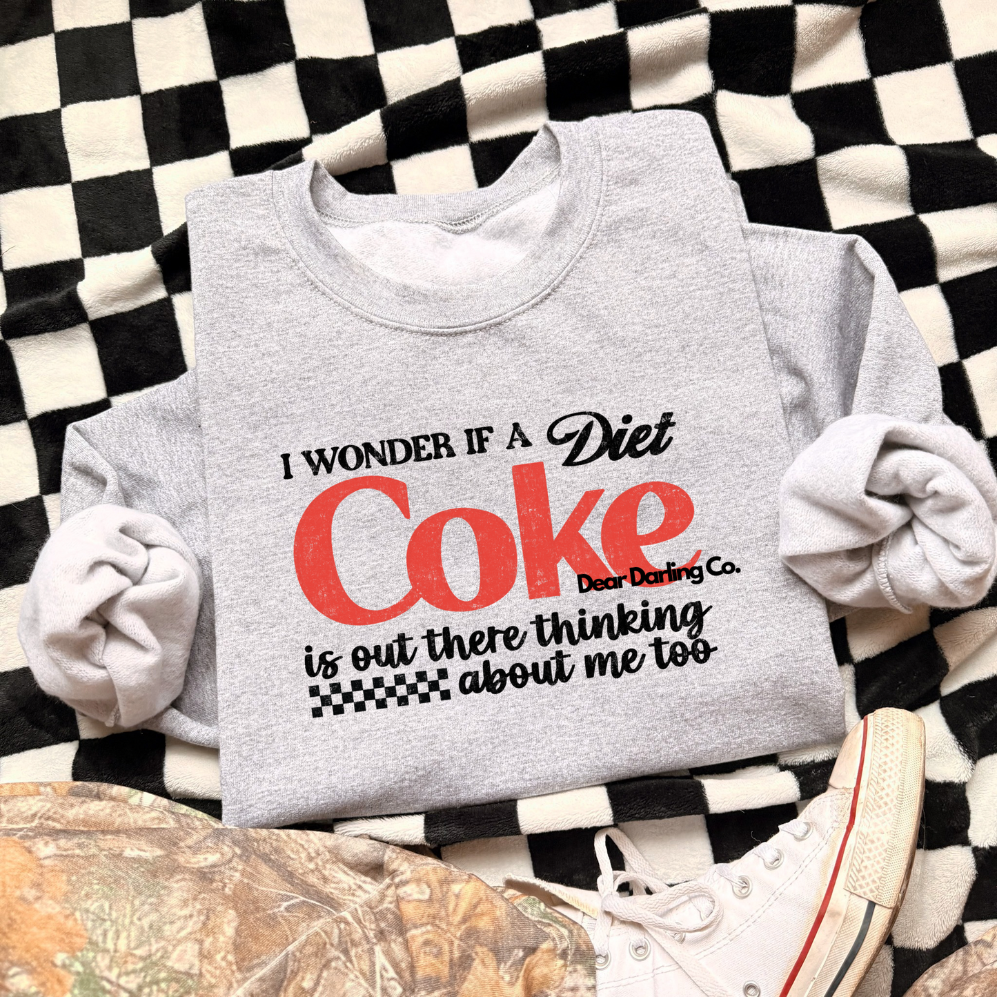 I wonder if a Diet Coke is out there thinking about me too Sweatshirt