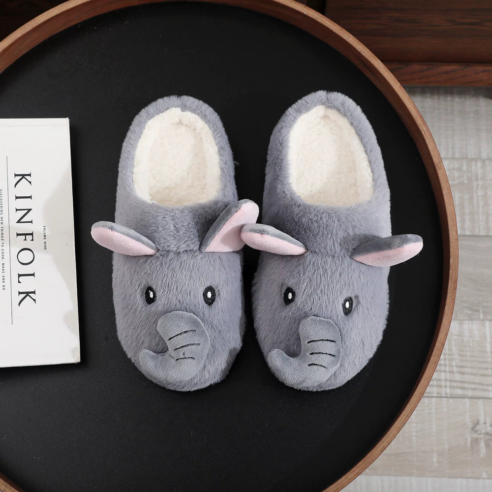 Fuzzy Elephant Slippers *CIJ SPECIAL*
