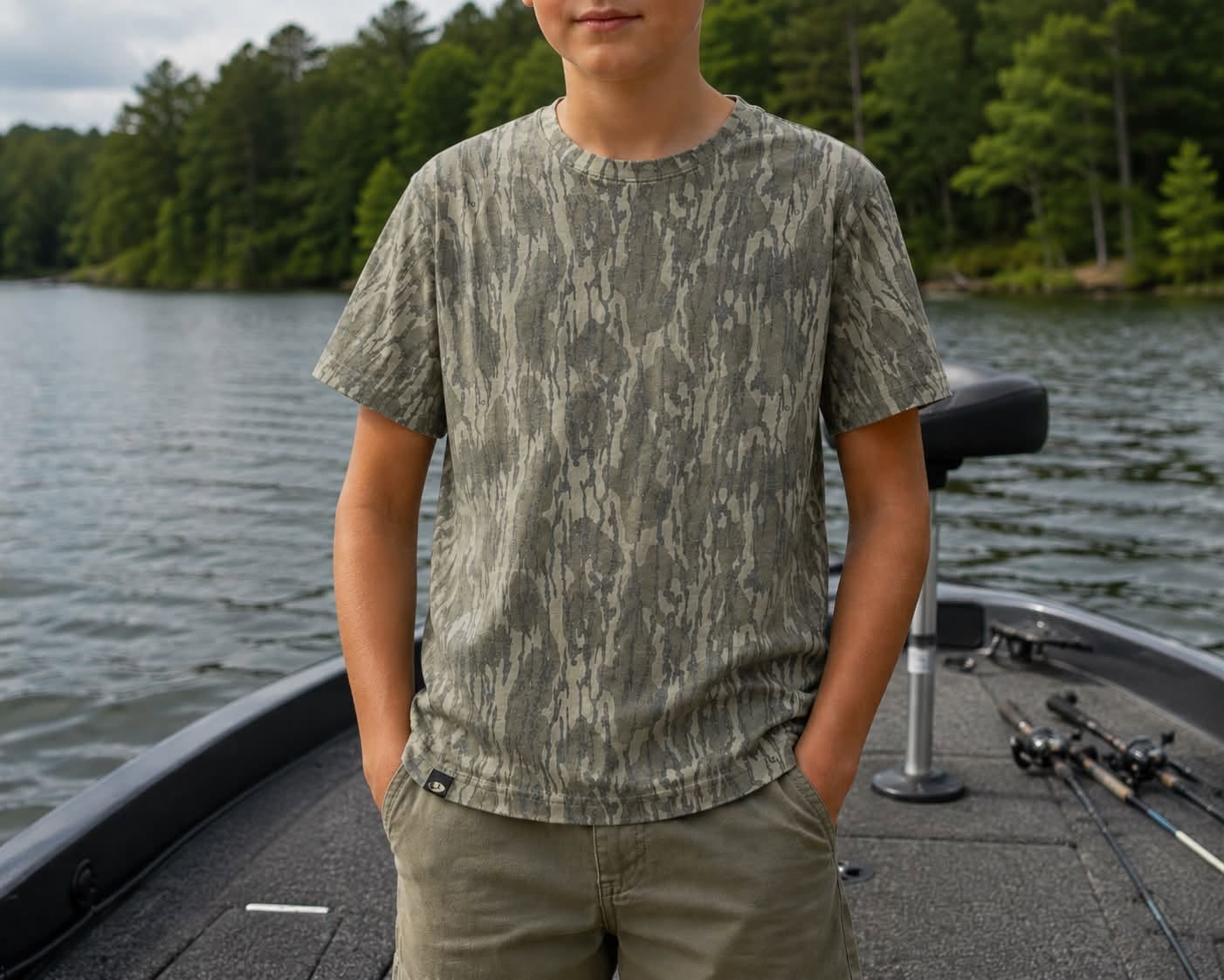 Blank Youth Camo Mossy O A K Tee