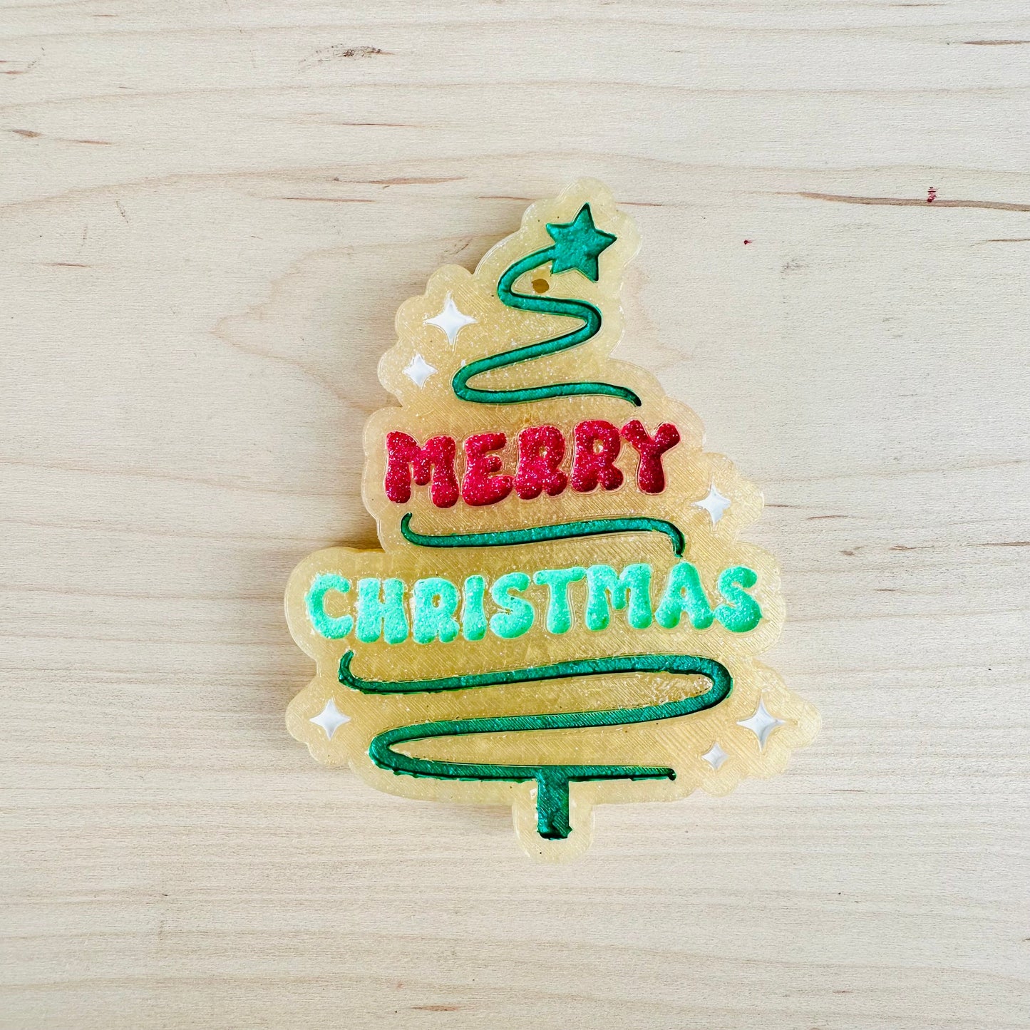 “Merry Christmas” Christmas Tree Car Freshie
