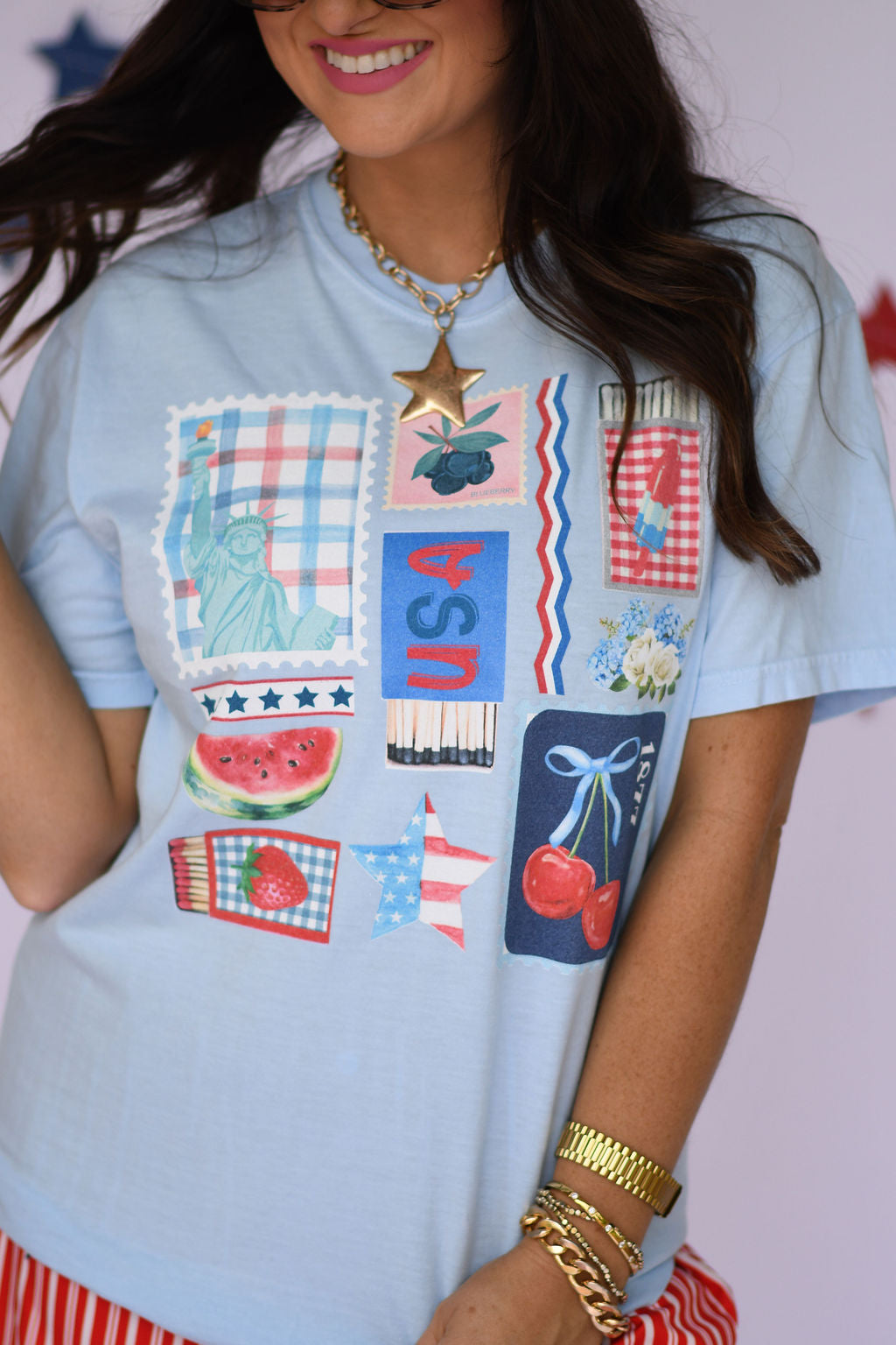 USA COLLAGE TEE