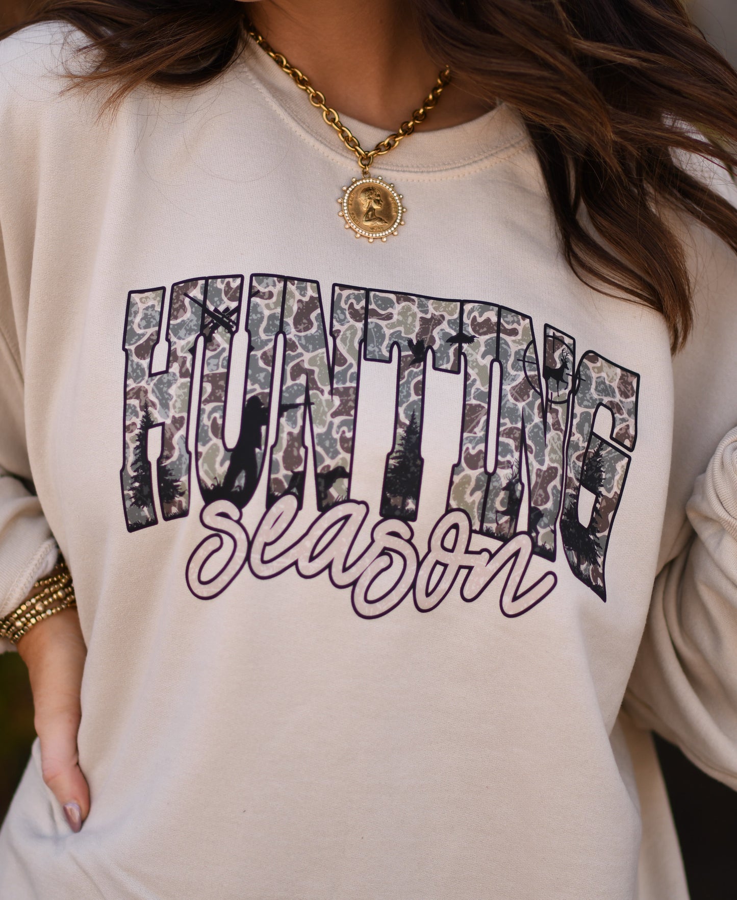Hunting Season Camo Tee / Sweatshirt