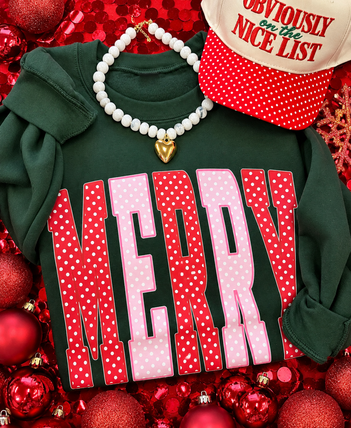 Merry Polka Dots Sweatshirt