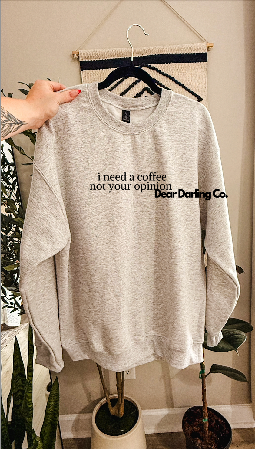 I need a coffee sweatshirt