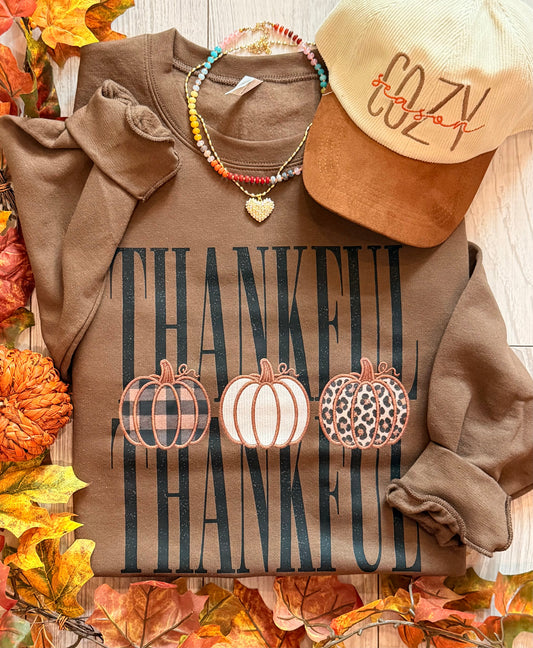 Thankful Thankful Pumpkins Sweatshirt
