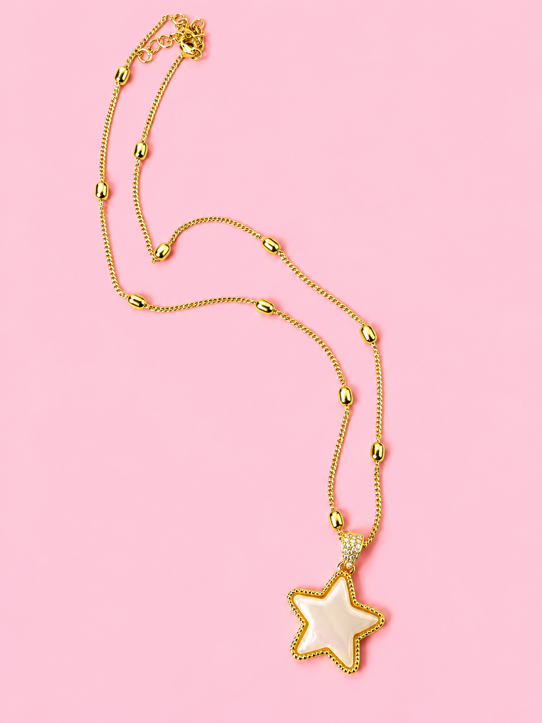 RTS Livia Iridescent Star 18K Gold Necklace
