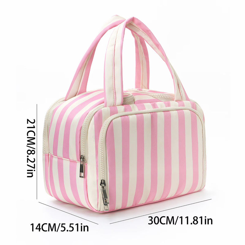 Striped Toiletry Organizing Bag *Pre Order*