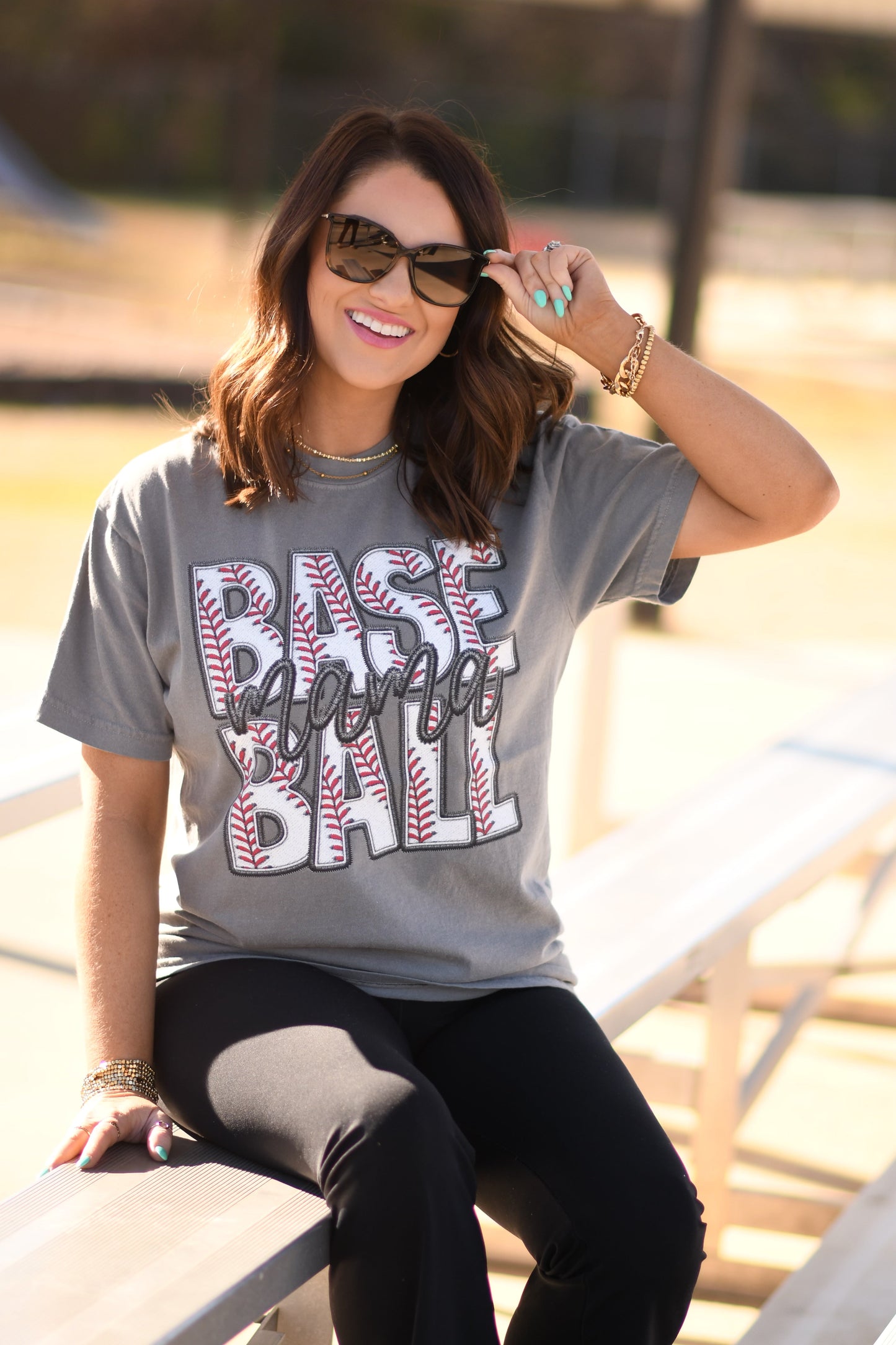 Baseball mama tee