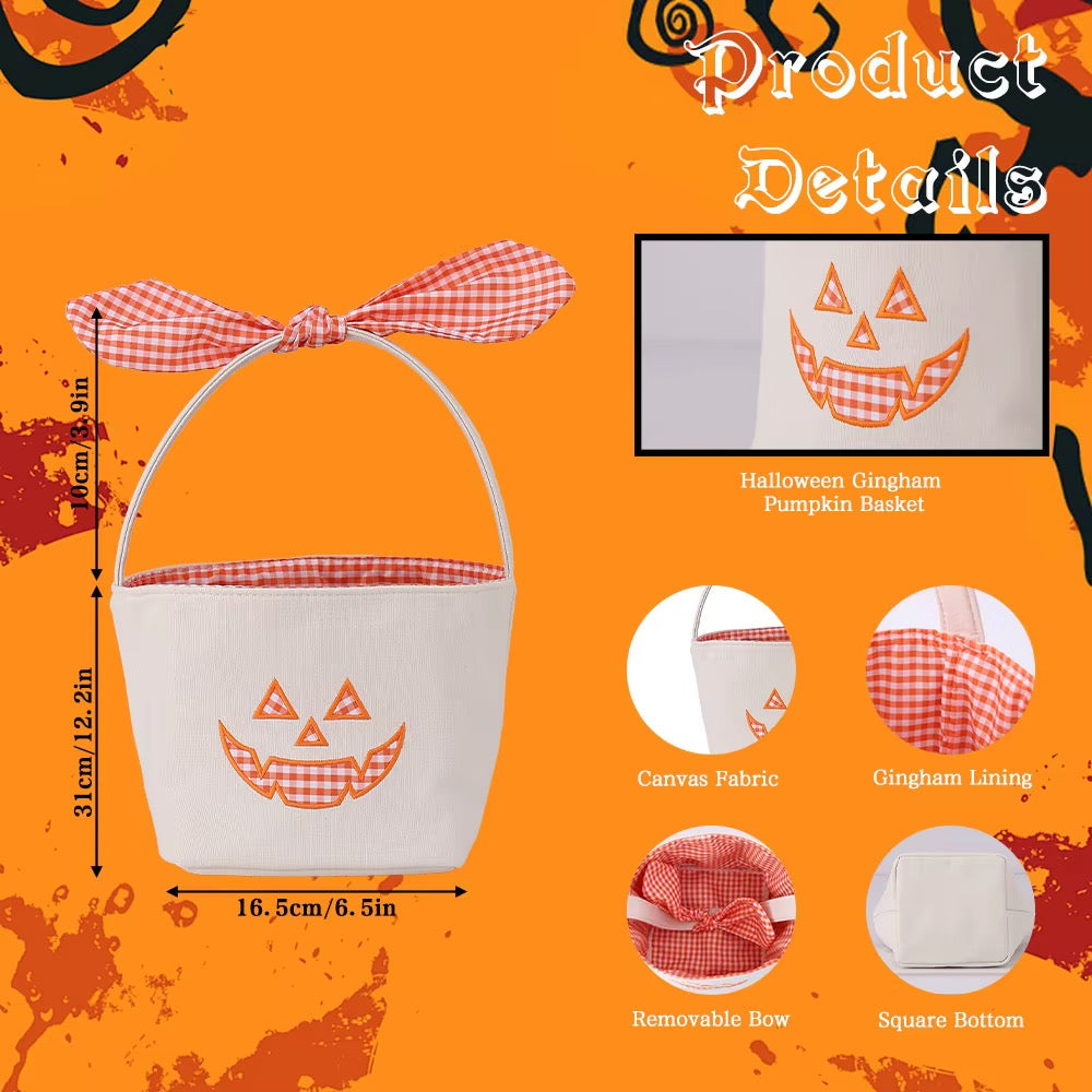 Custom Gingham Halloween Basket *PRE ORDER*