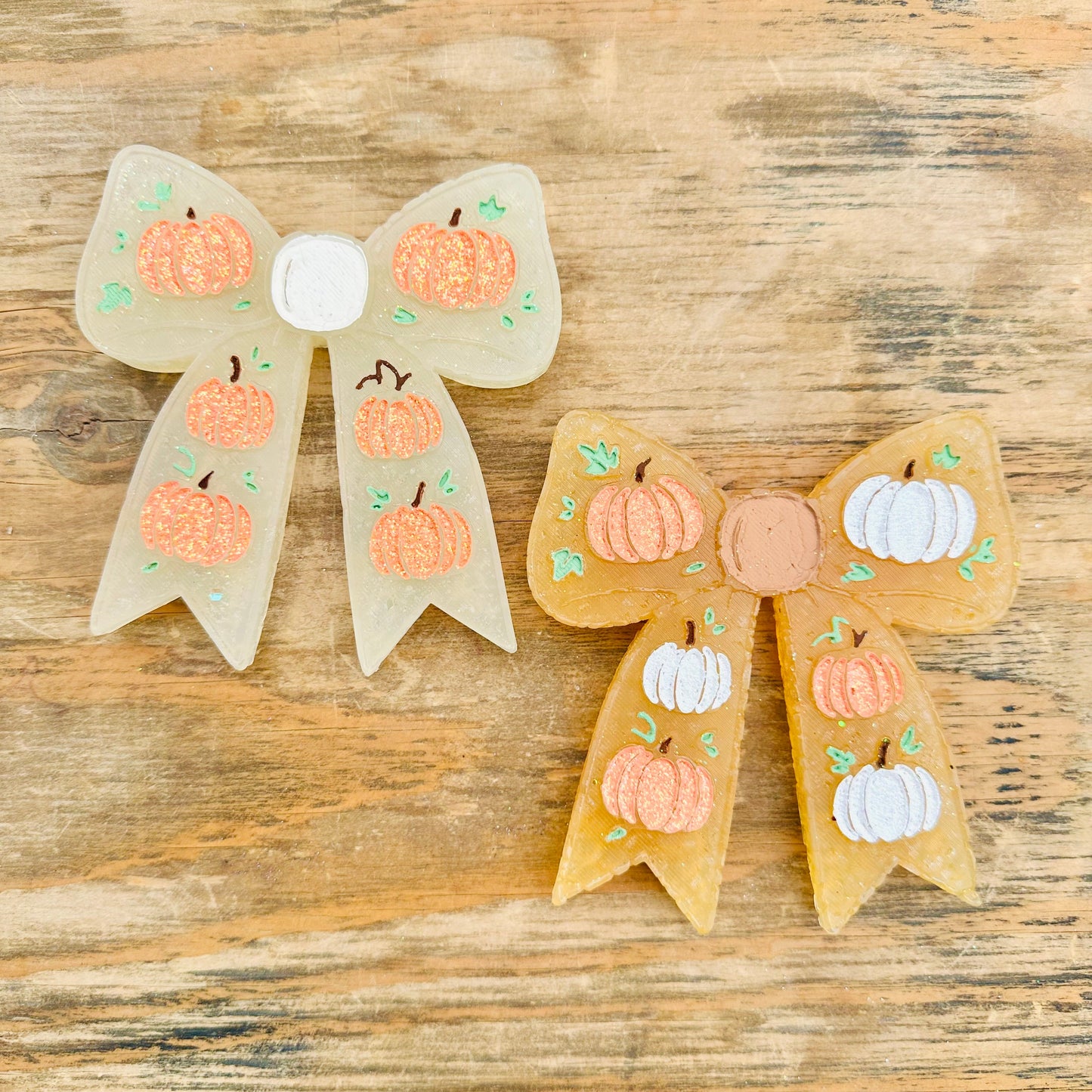 Fall Bow with Pumpkins Car Freshie