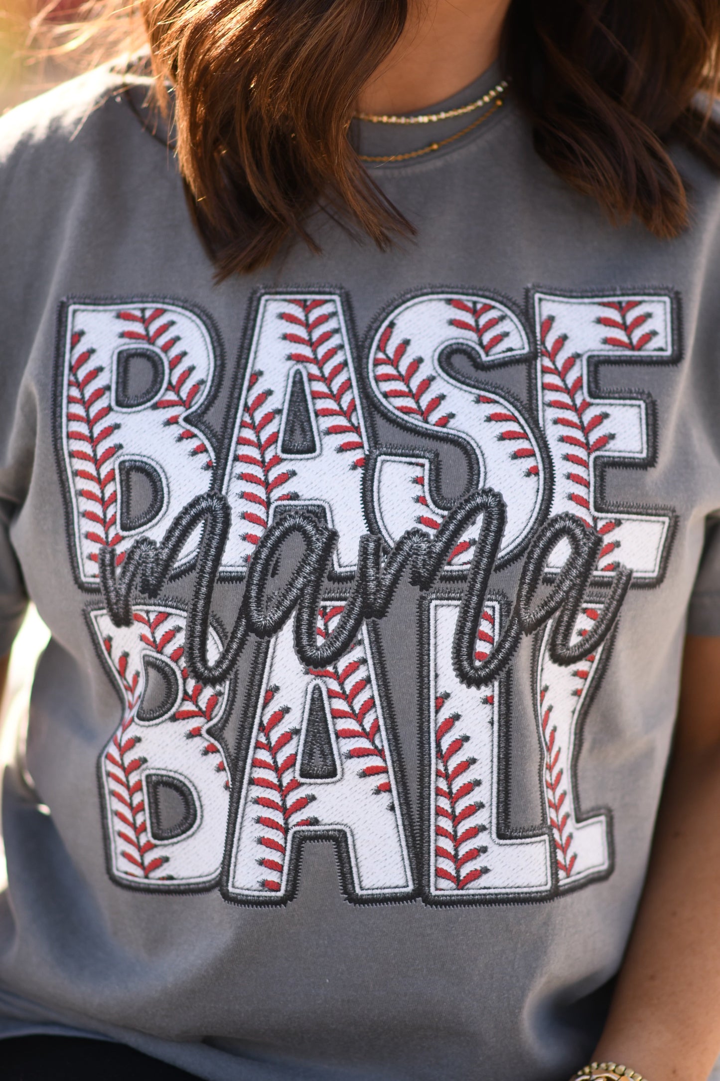 Baseball mama tee