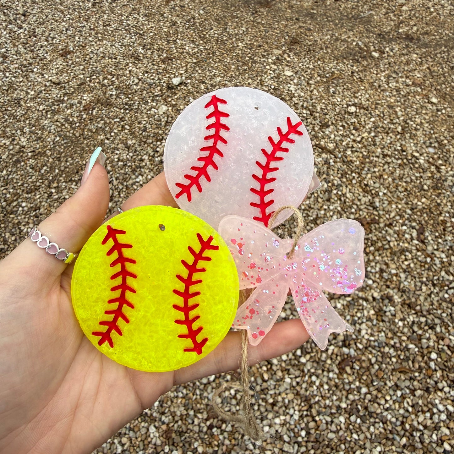 **Custom** Mini Baseball Car Freshie