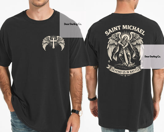 Saint Michael Defend us in battle Men’s Tee