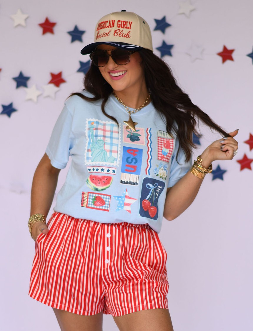USA COLLAGE TEE