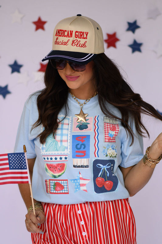 USA COLLAGE TEE