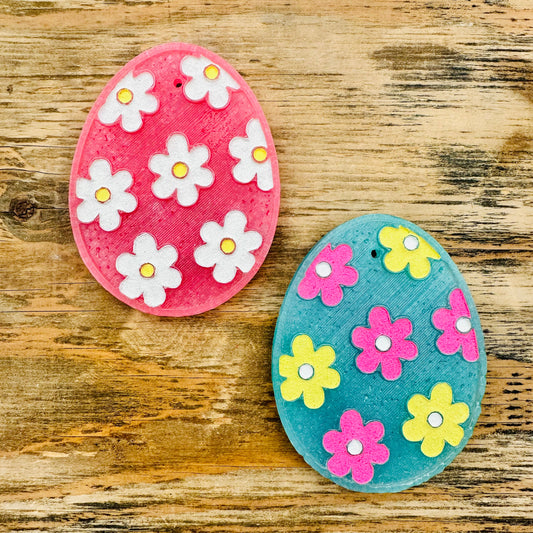 Easter Egg with Flowers Car Freshie