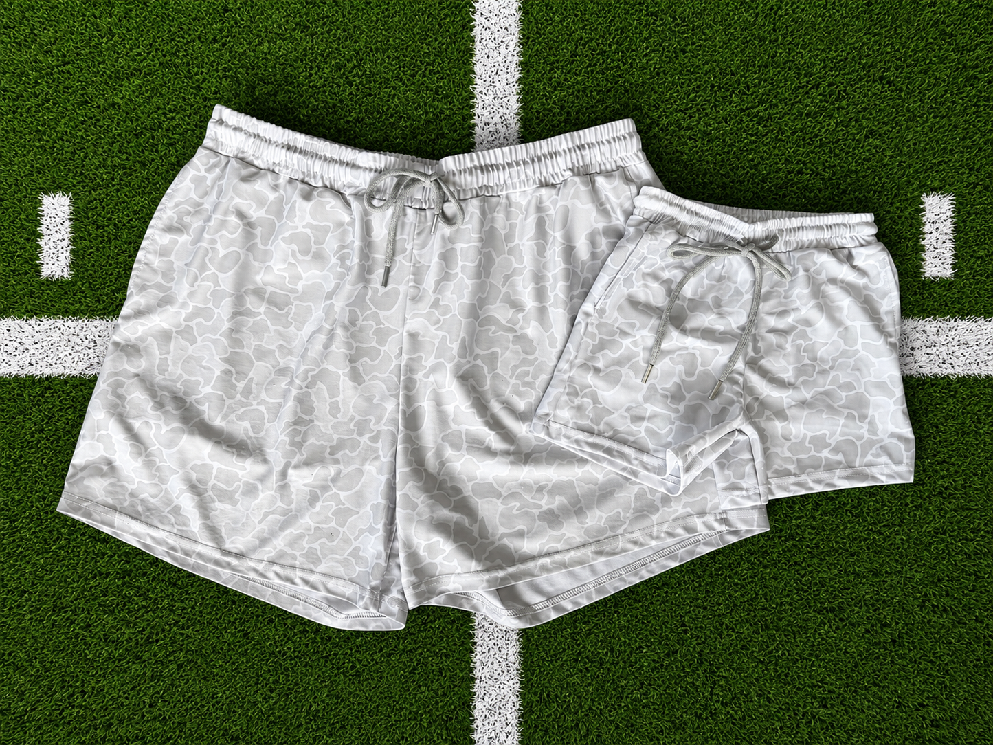 White Camo Boys/Men Shorts *PRE ORDER*
