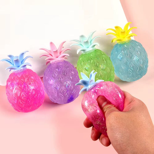 Glitter Gel Pineapple Squishy *READY TO SHIP*